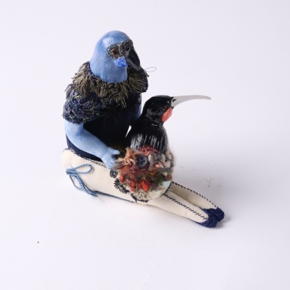 A Kirsty Gardiner Kokako and Huia