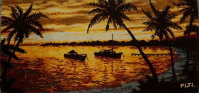 A 'Fiji' Travel Rug Attributed to Feltex
