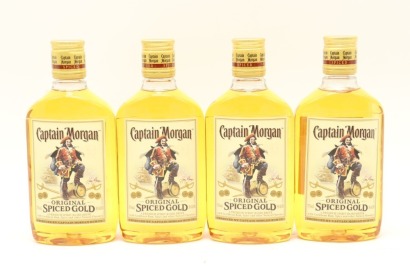 (4) Captain Morgan Original Spiced Caribbean Gold Rum, Puerto Rico, 35% ABV, 375ml