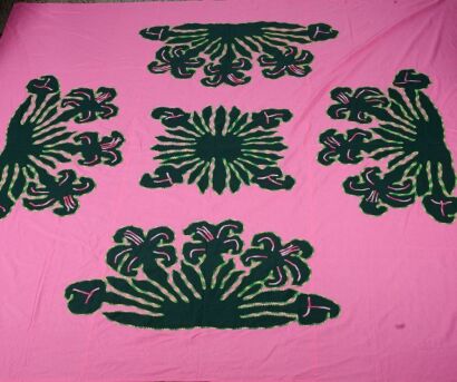 A Tivaevae Patchwork Quilt, Cook Islands
