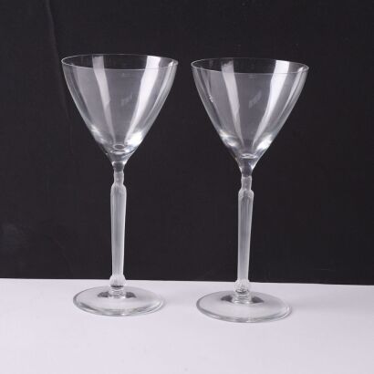 A Pair of Lalique 'Clos Sainte-Odile' Wine Glasses
