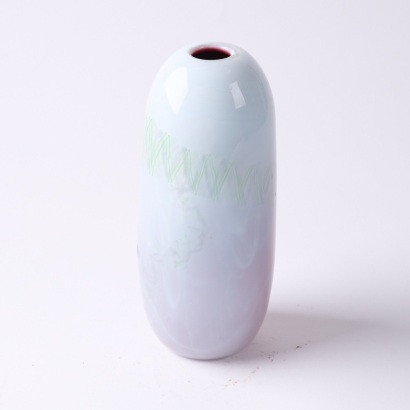 A John Croucher Vase with Zigzag Design