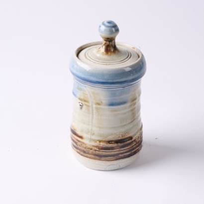 A Dennis O'Connor Salt Glazed Lidded Jar