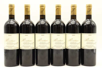 (6) 2002 Providence Private Reserve Merlot - Cabernet Franc - Malbec, Matakana
