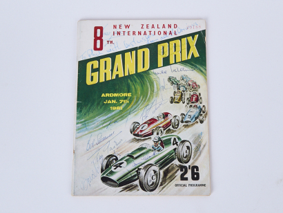 A Signed 1961 New Zealand Grand Prix Programme