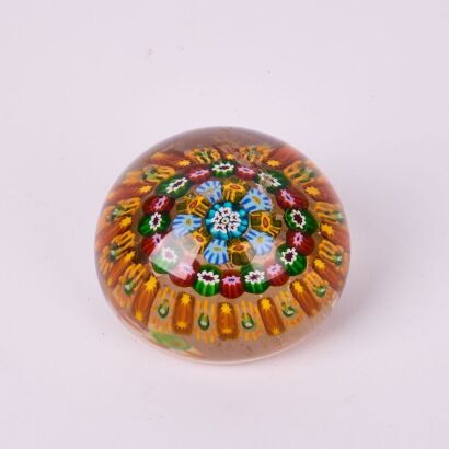 A Large Antique French Glass St Louis Style Paper Weight, c1860