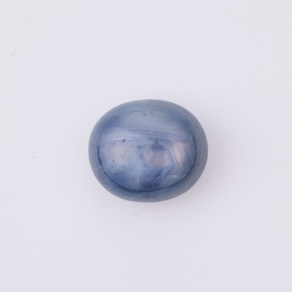 Loose 4.45ct Burmese Gray Blue Star Sapphire, no Indication of Heat Treatment, GIA certified