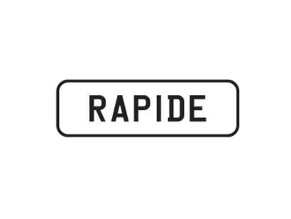 'RAPIDE' Personalised Plate