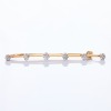 18ct Yellow Gold, Estate, .50ct Diamond Bar Brooch