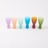Six Cast Glass Goblets by Hoana Stachl - 2