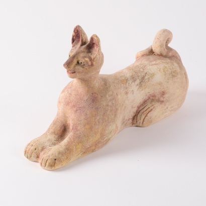 A Bronwynne Cornish Earthenware Sphinx