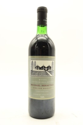 (1) 1990 Wynns Coona Warra Estate Michael Hermitage Claret, Australia
