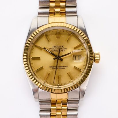 Stainless Steel /18ct Yellow Gold, 36mm Rolex Oyster Perpetual Datejust, circa 1984