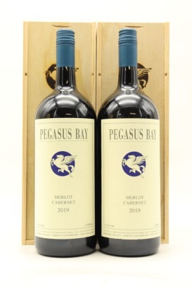 (2) 2019 Pegasus Bay Merlot - Cabernet Sauvignon, Waipara, 1500ml (GB)