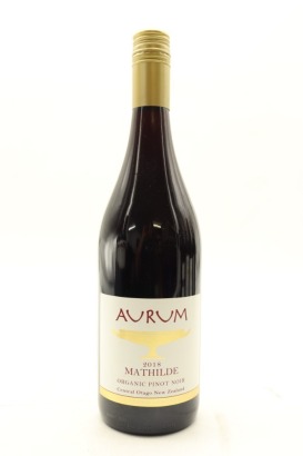 (1) 2018 Aurum Mathilde Organic Pinot Noir, Central Otago