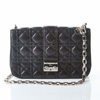 Christian Dior, Black Cannage Miss Dior Bag