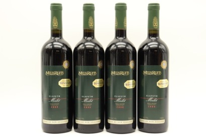 (4) 2000 Mills Reef Elspeth Merlot, Gimblett Gravels