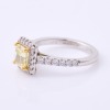 Sutcliffe, Platinum / 18ct Yellow Gold, 1.21ct Fancy Intense Yellow / .44ct Diamond Ring - 2