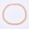 12ct Yellow Gold, 19cm Curb Link Bracelet with 9ct Yellow Gold Albert Clasp