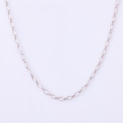 18ct White Gold, 45cm Oval Chain - Near new