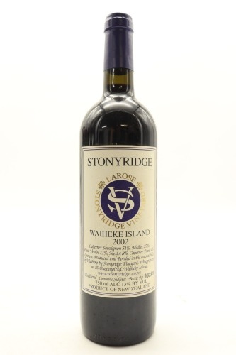 (1) 2002 Stonyridge Vineyard Larose, Waiheke Island