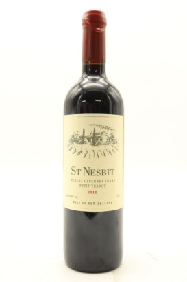 (1) 2010 St Nesbit Cabernet Merlot Petit Verdot, Auckland
