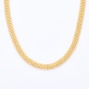 18ct Yellow Gold, 41cm Italian, Flat Link Necklace with Large Lobster Clasp