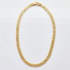 18ct Yellow Gold, 41cm Italian, Flat Link Necklace with Large Lobster Clasp - 2