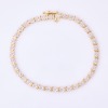 10ct Yellow Gold, .40ct Diamond Set Tennis Style Bracelet