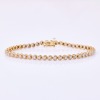9ct Yellow Gold, 1.00ct Diamond Set Tennis Style Bracelet