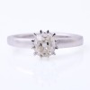 18ct White Gold, Modern, 1.28ct Old Mine Cut Diamond Ring - Near new