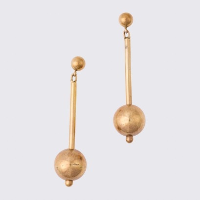 42mm, Gold Plated, Sterling Silver, Suzanne Earrings by Sophie Buhai
