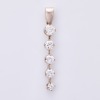 18ct White Gold, 1.43ct Diamond Drop Pendant