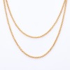 15ct Yellow Gold, Foxtail Link Muff Chain, with a 14ct Yellow Gold Swivel Albert Clasp