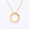 Cartier, 'Circle of Love' 18ct Yellow Gold, Diamond Set Modern Necklace