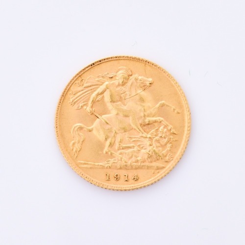 1914 Half Sovereign Coin
