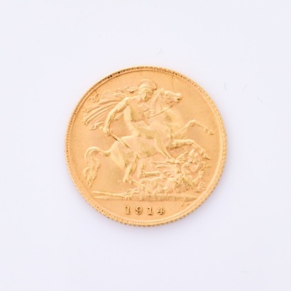 1914 Half Sovereign Coin