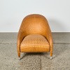 A Woven Leather Arm Chair by Antonio Citterio for Maxalto B&B Italia AF