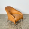 A Woven Leather Arm Chair by Antonio Citterio for Maxalto B&B Italia AF - 2