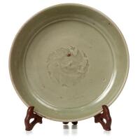 A Chinese Ming Dynasty Longquan Insiced 'Phoenix' Plate