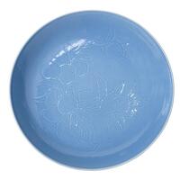 A Chinese Early to Mid Qing Dynasty Clair-de-lune Incised Plate
