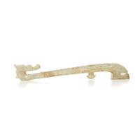 A Chinese Grey Jade Belt Hook