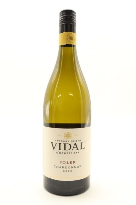 (1) 2018 Vidal Estate Soler Chardonnay, Hawke's Bay
