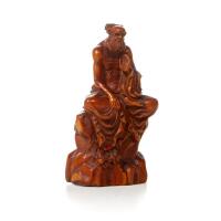 An Early 20th Century Chinese Boxwood Carving of Dharma