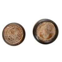 A Pair of Chinese Brown-glazed 'Dragon and Phoenix' Lidded Boxes