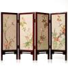 A Chinese 'Floral and Bird' Four-Folded Painted Screen (Painting on silk) - 2