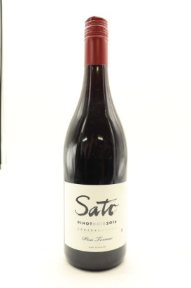 (1) 2016 Sato Pisa Terrace Pinot Noir, Central Otago