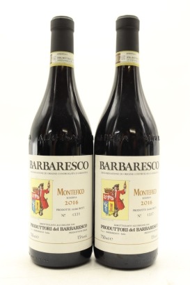 (2) 2016 Produttori del Barbaresco Montefico, Barbaresco Riserva DOCG [WS96]