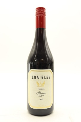 (1) 2016 Craiglee Vineyard Shiraz JADV, Sunbury, Australia