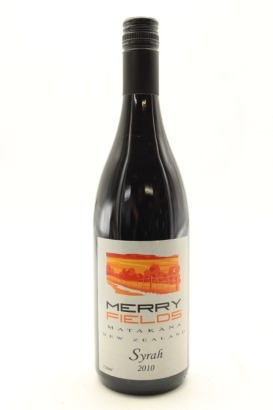 (1) 2010 Merry Fields Syrah, Matakana